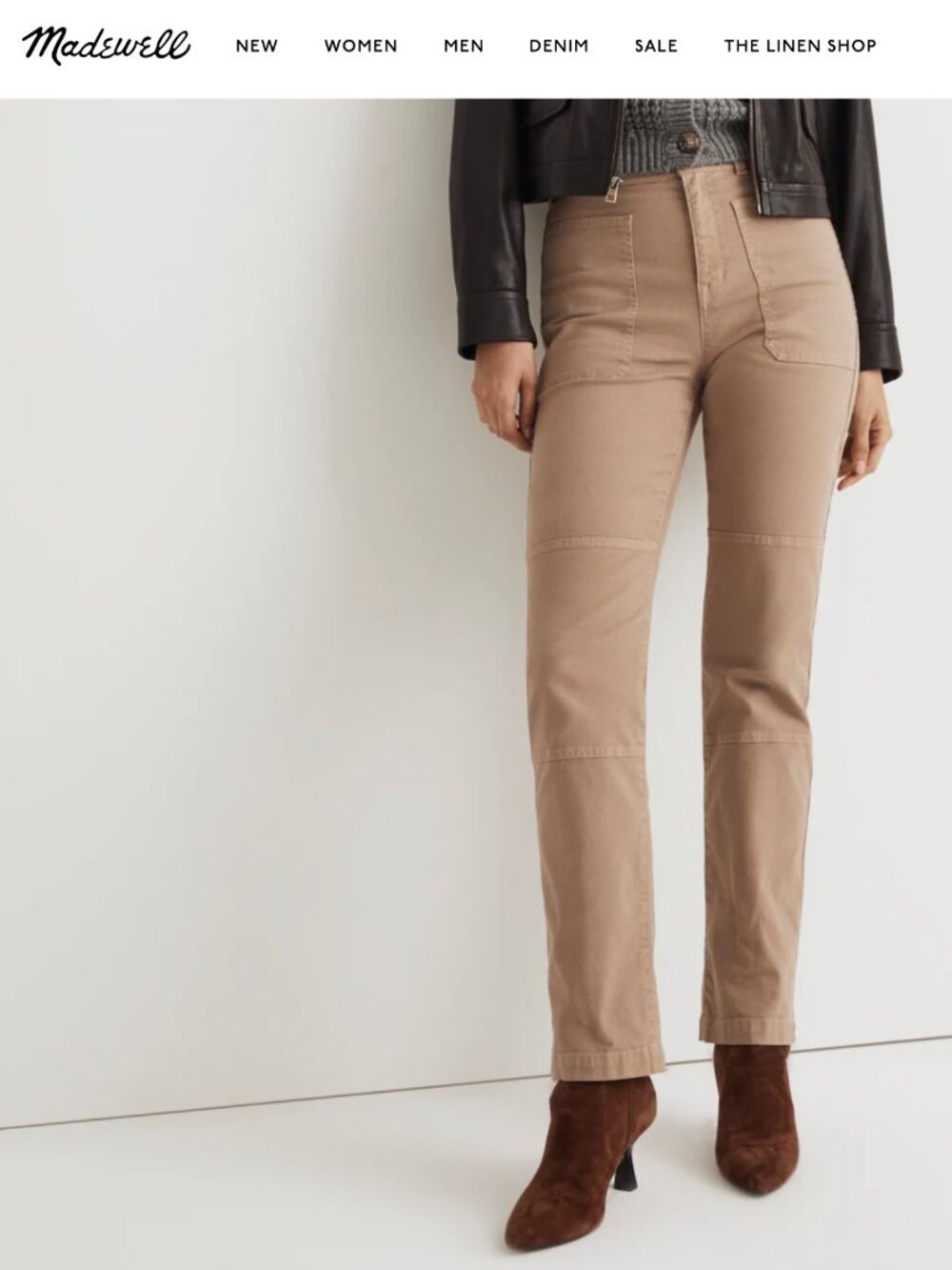 Madewell The '90s Straight Utility Pant